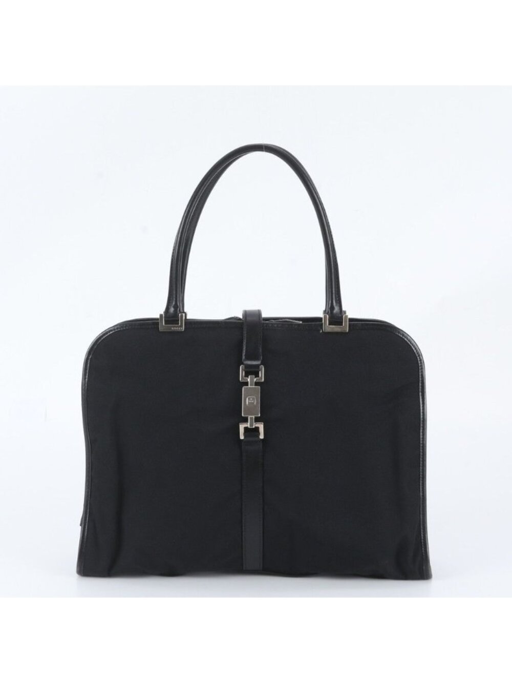 Gucci Jackie Leather Tote Shoulder Hand Black